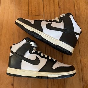 Womens Nike Dunk High White/Black Coconut Milk